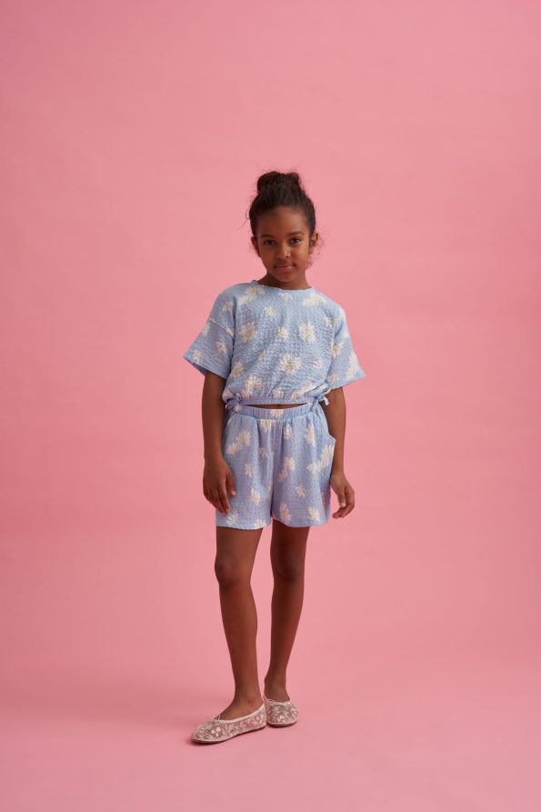 Floral Print Shorts Set