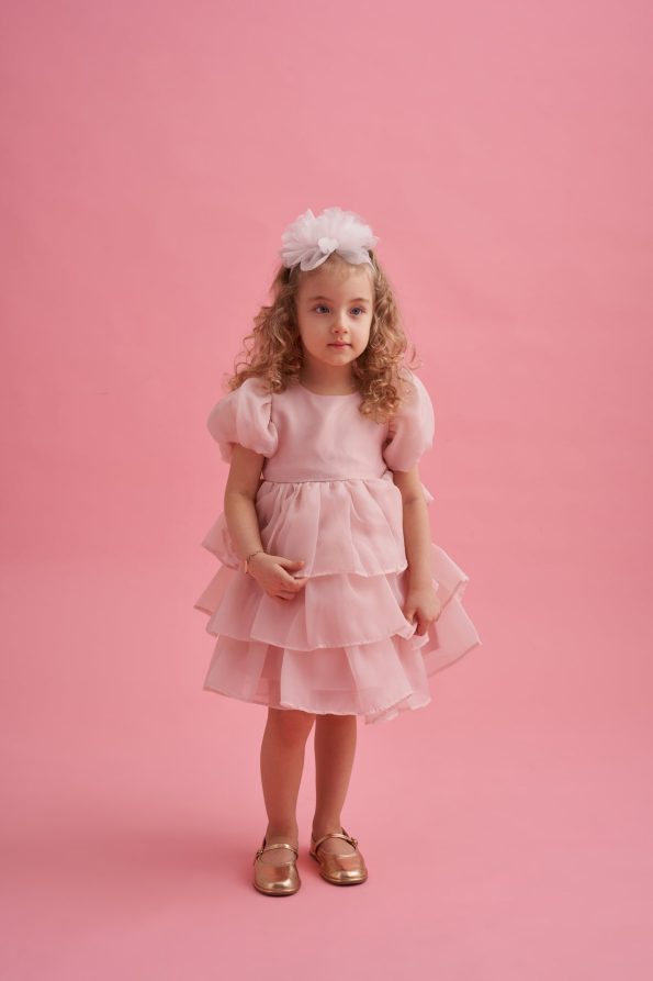 Premium Ruffled Belted Dress