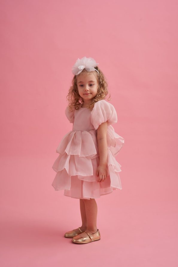 Premium Ruffled Belted Dress