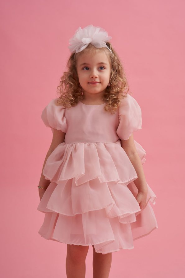 Premium Ruffled Belted Dress