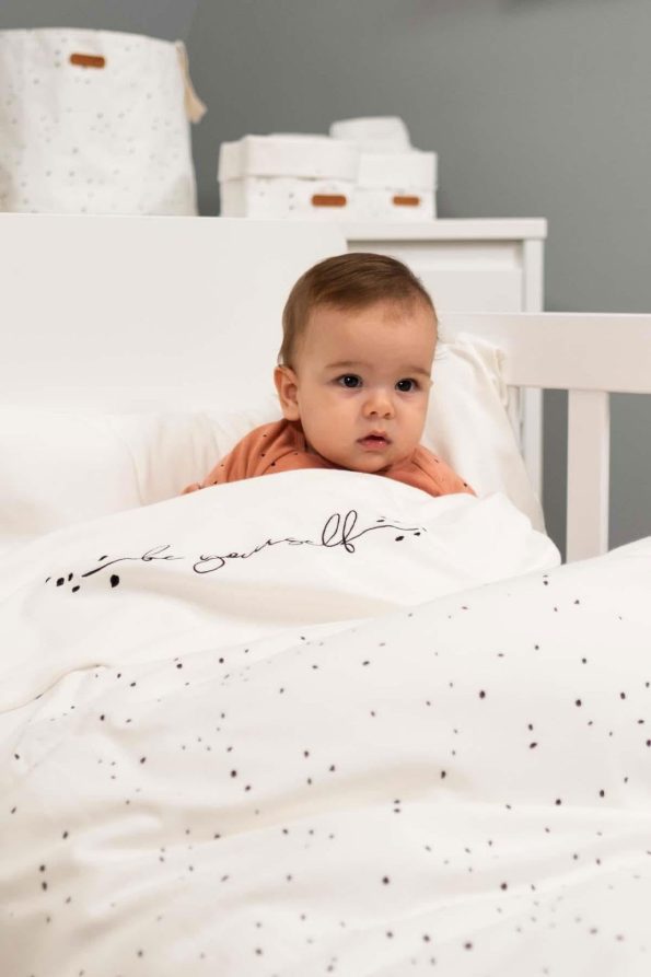 Organic Cotton Cosmos White Baby Bedding Set