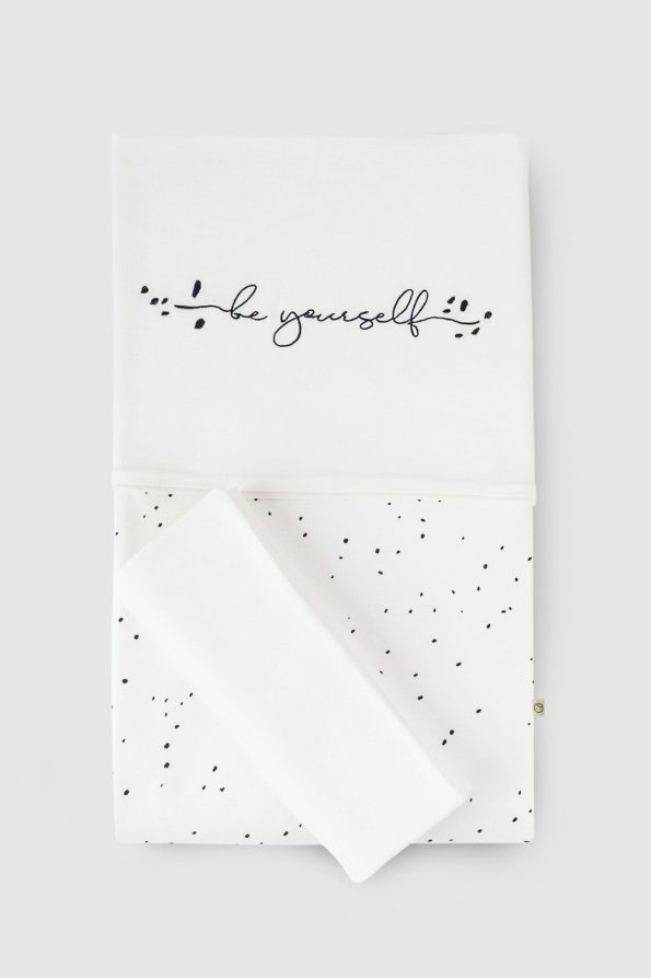 Organic Cotton Cosmos White Baby Bedding Set