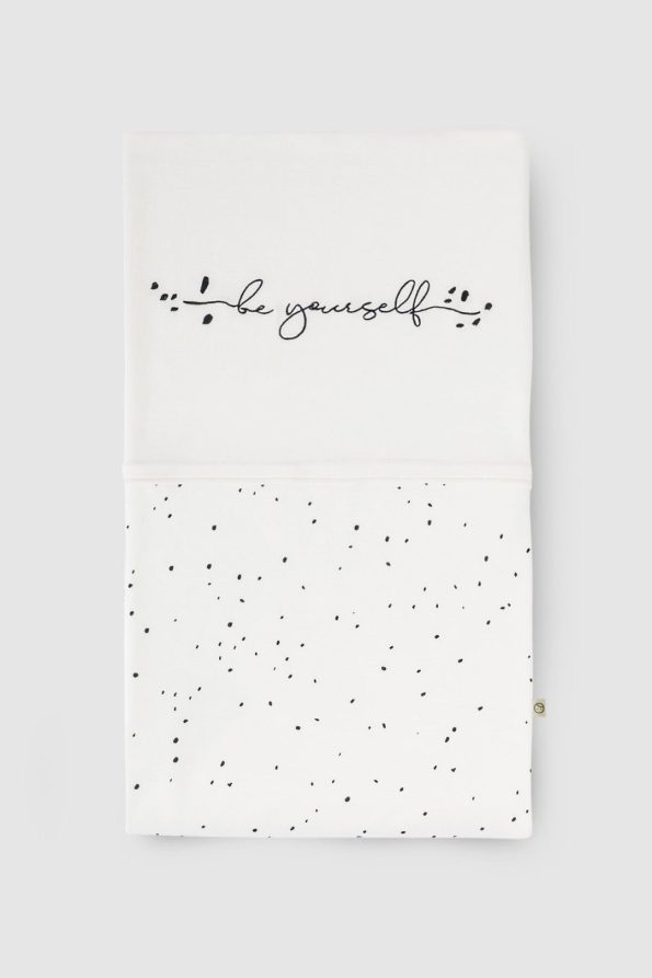 Organic Cotton Cosmos White Baby Bedding Set
