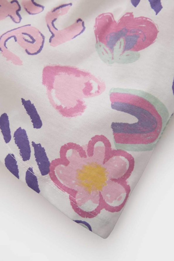 Girls' Summer Sleeveless Dress with Pattern