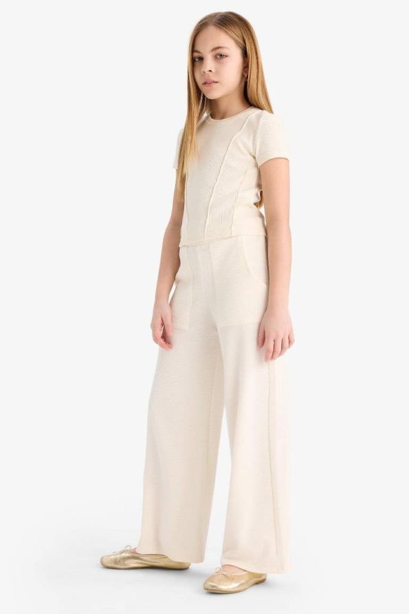 Girls' Wide Leg Trousers