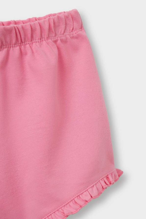 Girls' Baby Elastic Waist Pique Shorts