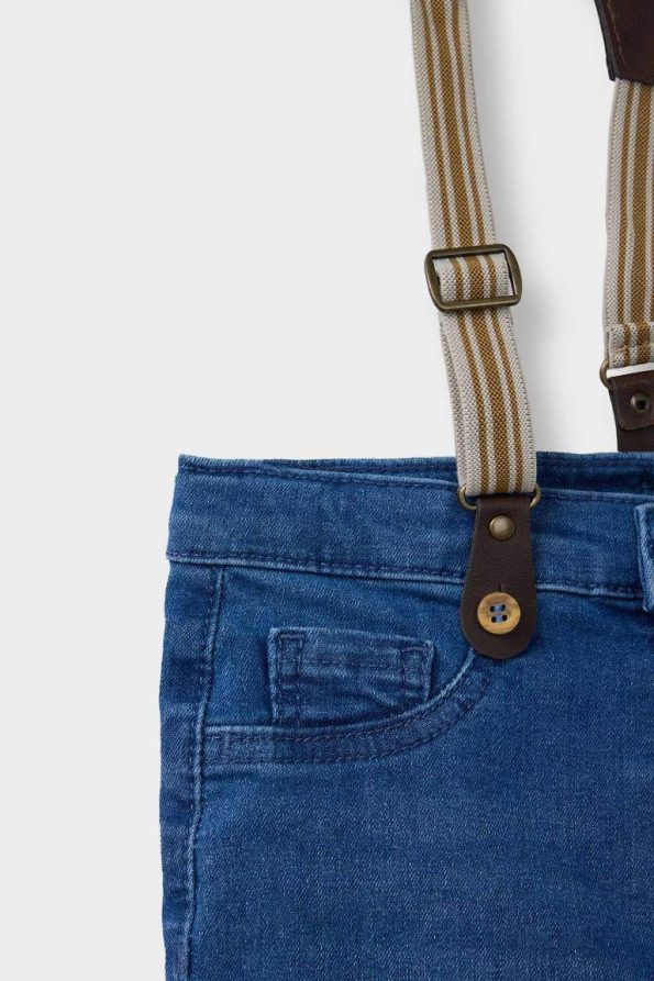 Boys' Denim Short Overalls