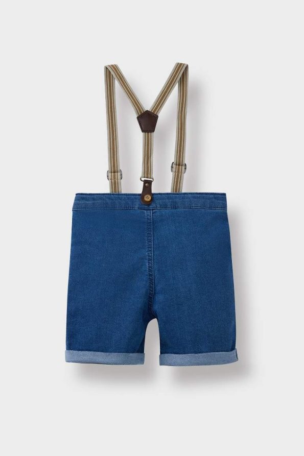 Boys' Denim Short Overalls
