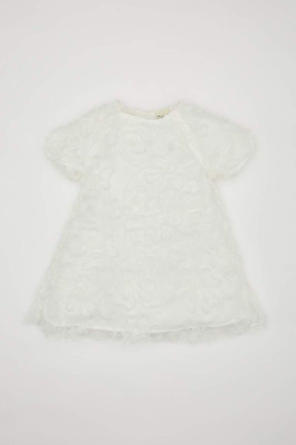 Girls' Short Sleeve Summer Tulle Dress