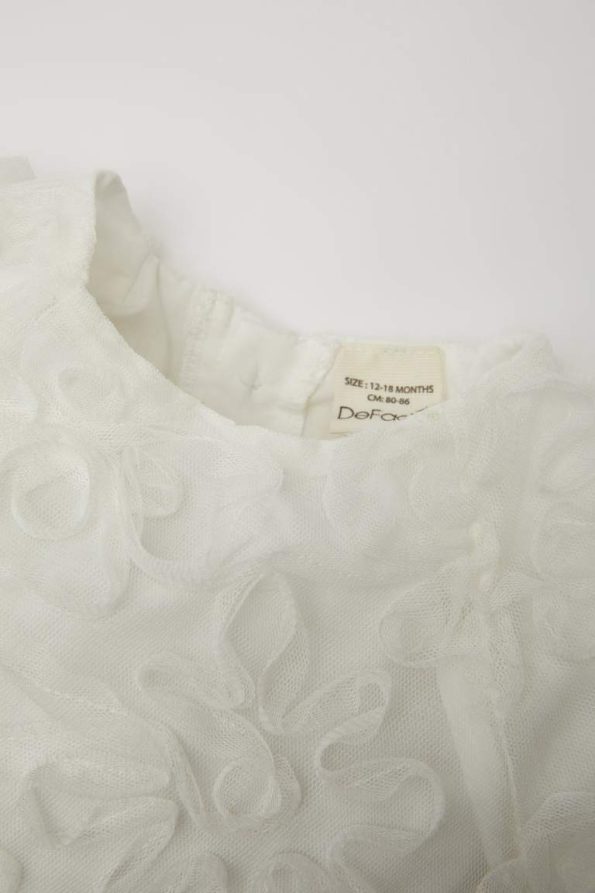 Girls' Short Sleeve Summer Tulle Dress