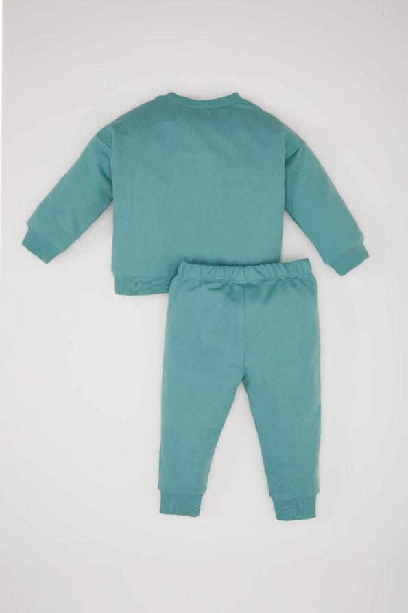Girls' Baby 2-Piece Floral Sweatshirt and Elastic Waist Pants Set