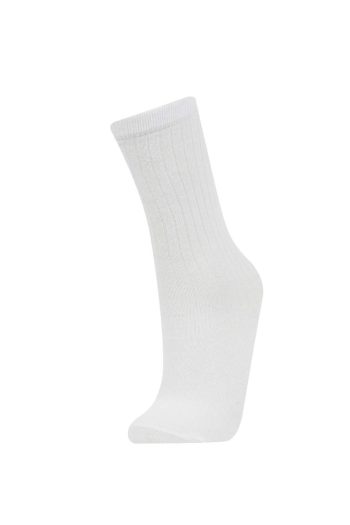 Girls' Cotton Long Socks - Set of 2