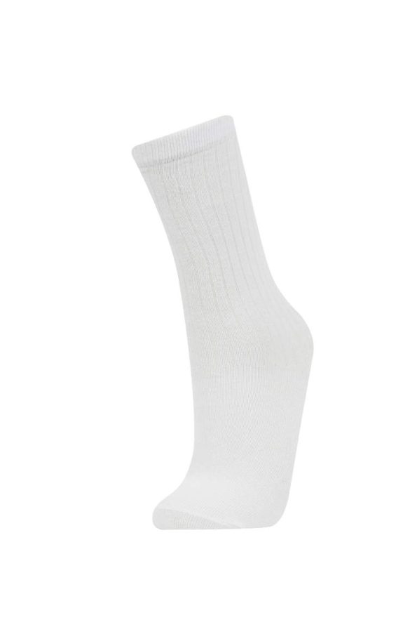 Girls' Cotton Long Socks - Set of 2