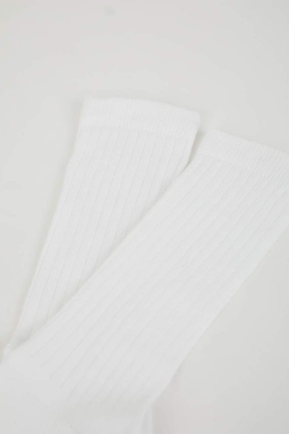 Girls' Cotton Long Socks - Set of 2