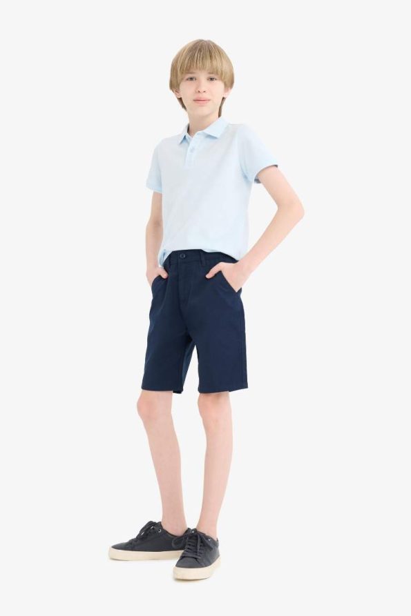Boys' Basic Pocket Gabardine Shorts
