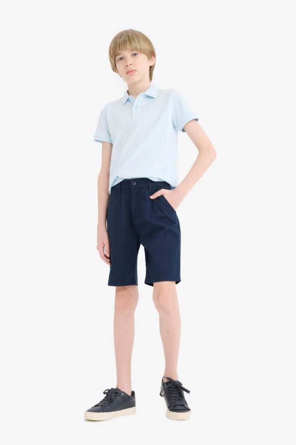 Boys' Basic Pocket Gabardine Shorts