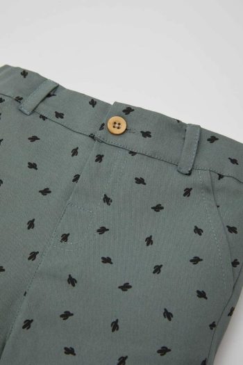Boys' Cactus Print Gabardine Shorts