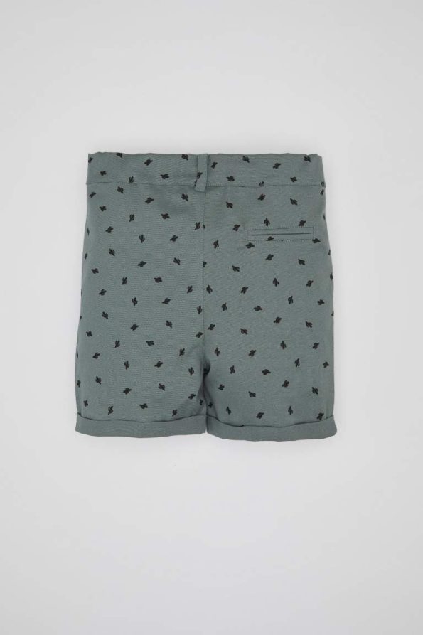 Boys' Cactus Print Gabardine Shorts