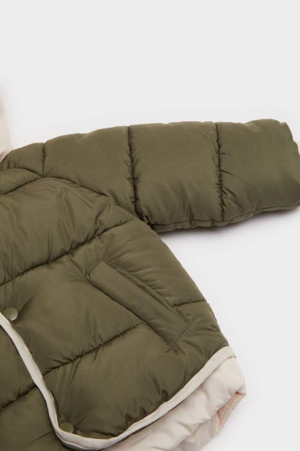 Boys' Waterproof Multi-Color Pocket Puffer Jacket