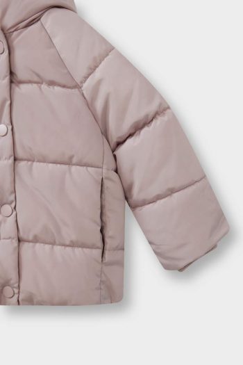 Girls' Waterproof Windproof Hooded Faux Fur Lined Jacket