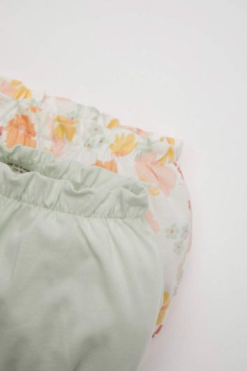 Floral Cotton Shorts Set for Baby Girls