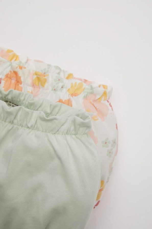 Floral Cotton Shorts Set for Baby Girls