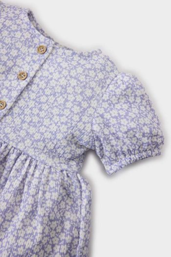 Girls' Floral Short Sleeve Summer Dress