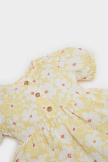 Girls' Floral Short Sleeve Summer Dress