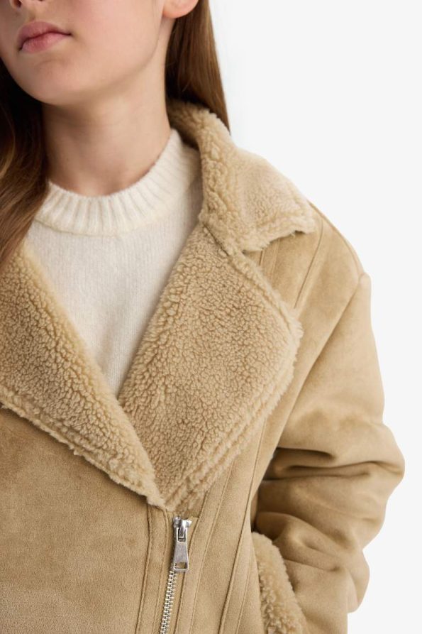 Girls' Jacket with Plush Lining