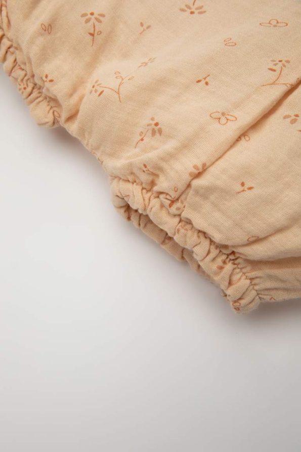 Girls' Floral Muslin Shorts