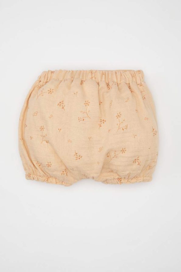 Girls' Floral Muslin Shorts