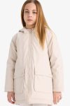 Girls' Water-Resistant Hooded Zip-Up Raincoat