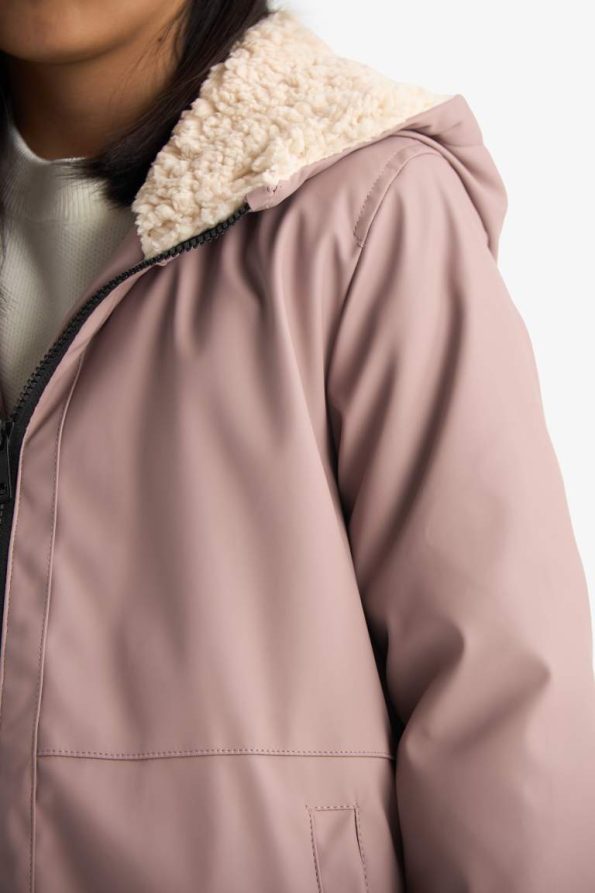 Girls' Waterproof Hooded Rain Jacket