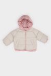 Girls' Colorful Hooded Zippered Puffer Jacket