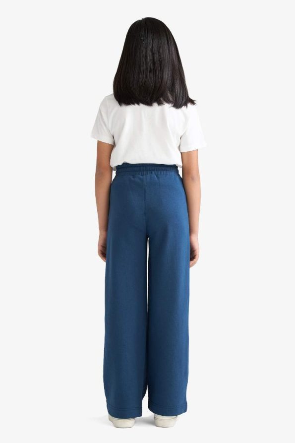 Girls' Wide Leg Elastic Waist Sweatpants