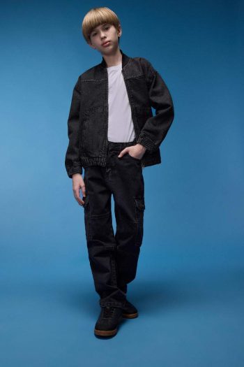 Boys Cargo Fit Jean Pants
