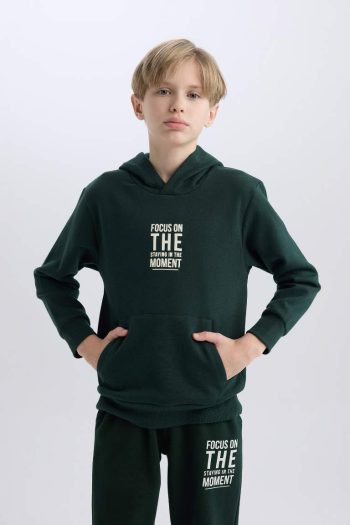 Boys' Pocket Graphic Hoodie School Sweatshirt