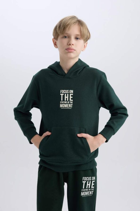 Boys' Pocket Graphic Hoodie School Sweatshirt