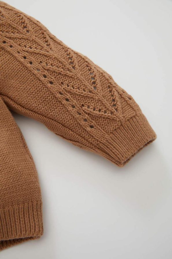Baby Girl Basic Knit Button-Up Cardigan