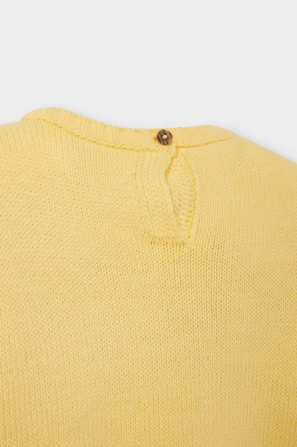 Girls' Floral Crew Neck Sweater