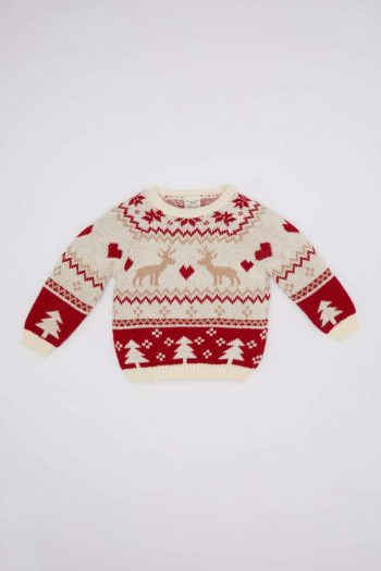 Girls' Baby Christmas Themed Sweater