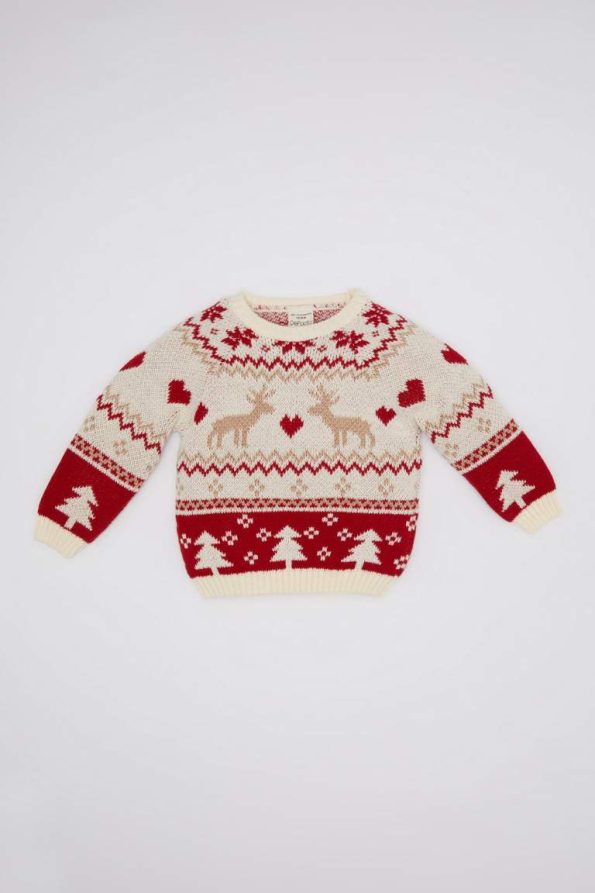 Girls' Baby Christmas Themed Sweater