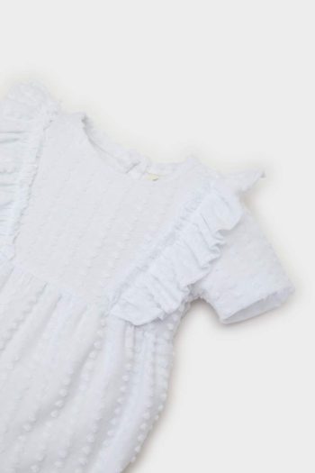 Newborn Baby Girl Short Sleeve Bicycle Neck Bodysuit
