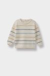 Boys' Striped Crew Neck Knit Sweater
