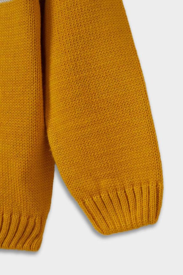 Boys' Color Block Crew Neck Knit Sweater