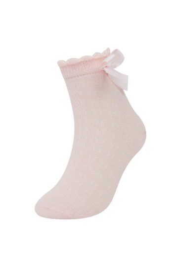 Non-Slip Sole 2-Pack Cotton Long Socks for Baby Girls