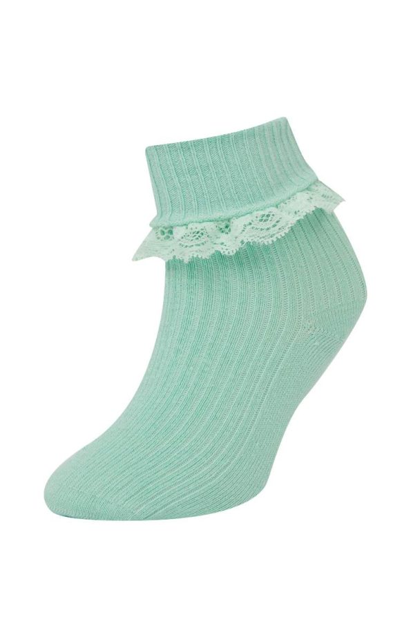 Seamless Cotton Long Socks for Baby Girls - Set of 3