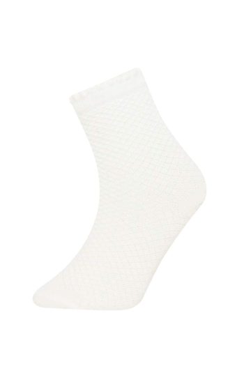 Seamless Cotton Long Socks for Baby Girls - Set of 5