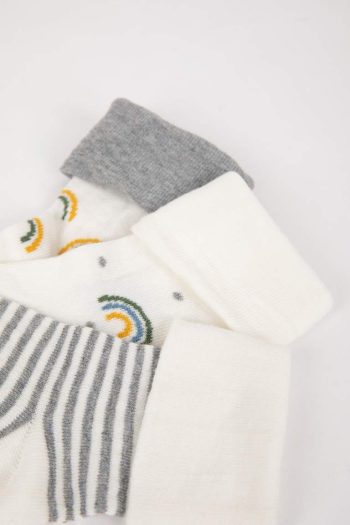 Boys' Seamless Cotton Long Socks - Set of 3