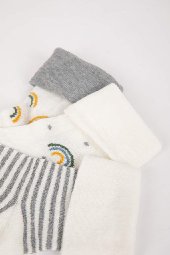 Boys' Seamless Cotton Long Socks - Set of 3